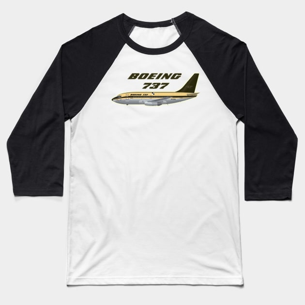 737 first prototype Baseball T-Shirt by Caravele